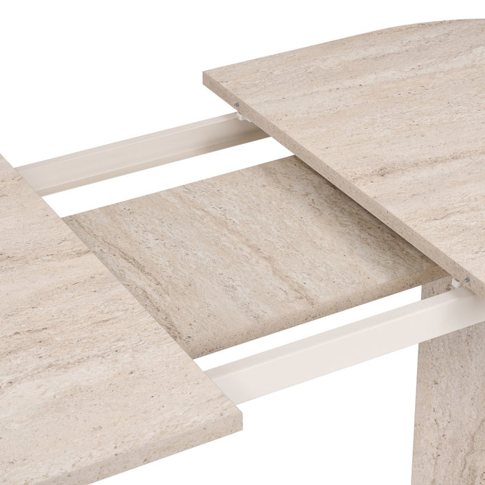 Nordure Sorell Mesa de Comedor Extensible Travertino Nordure Sorell Mesa de Comedor Extensible Travertino